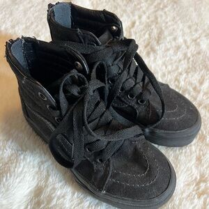 Vans Black High-Top Sneakers Suede Skate Style